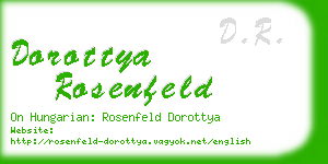 dorottya rosenfeld business card